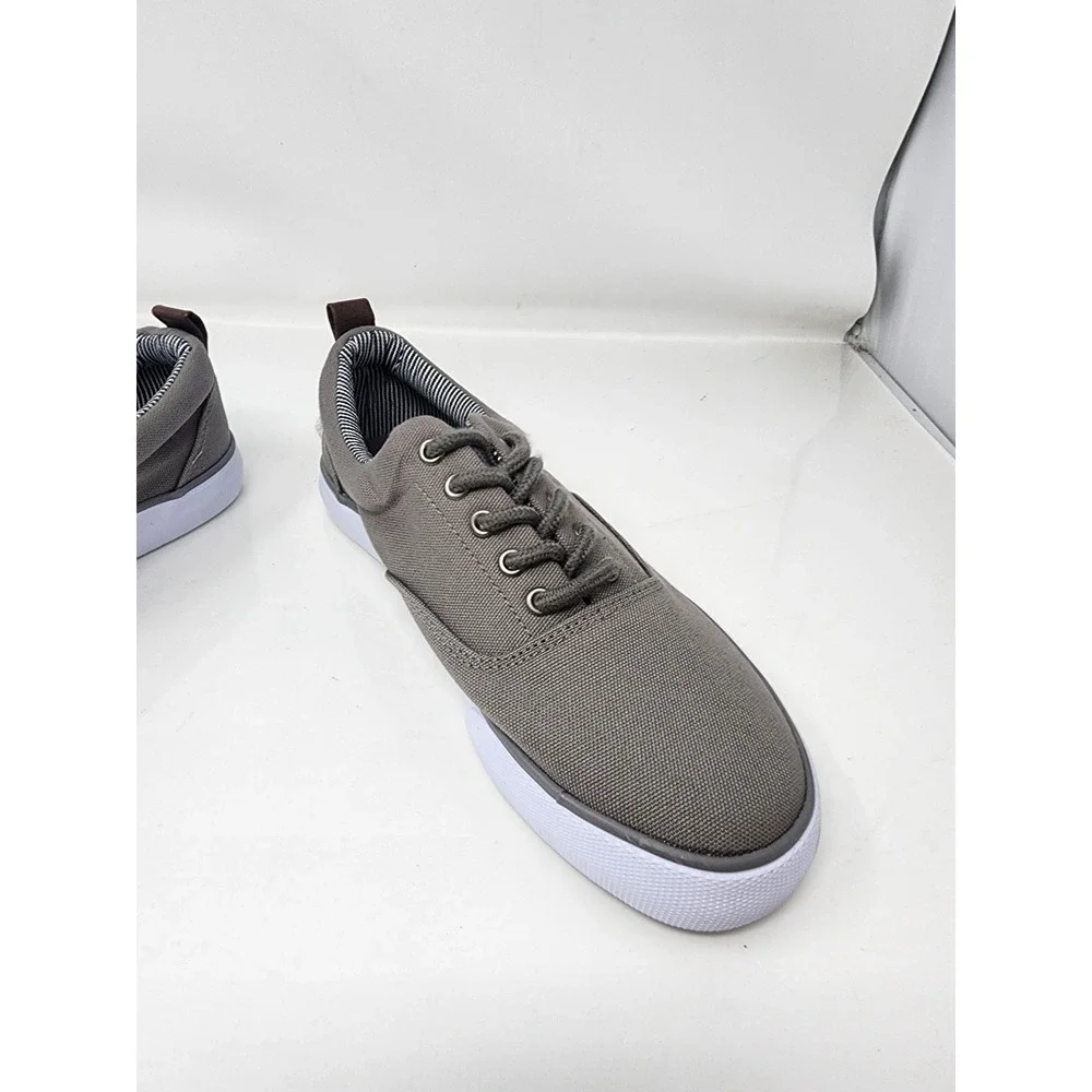 Goodfellow & Co Mens Brady Canvas Sneakers Gray Cotton Casual Size 7